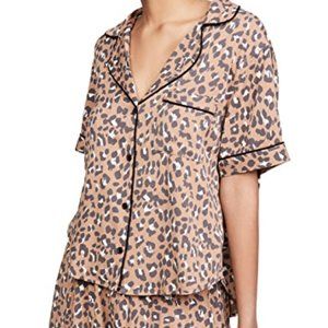 RAILS Darcie Short Sleeve Shirt in Rust Leopard